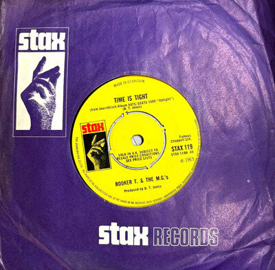 BOOKER T .& THE M.G.s ''TIME IS TIGHT''/ ''HANG'EM HIGH'' 7" REC (1968 ORIGINAL)