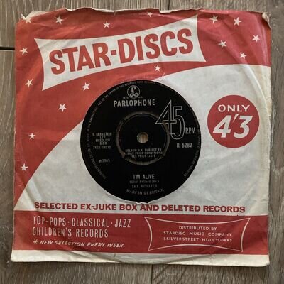 THE HOLLIES - I'M ALIVE / YOU KNOW HE DID UK 7” Vinyl