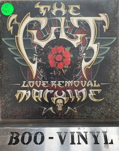 The Cult ‎– Love Removal Machine Vinyl 7" P/S Single BEG 1987 G/F Sleeve Ex Con