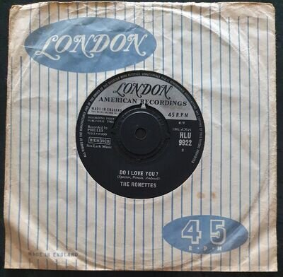 THE RONETTES - Do I Love You?/When I Saw You - London - HLU 9922 - VG