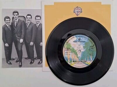 The Four Seasons"Who Loves You"1975 Warner Bros Records Original UK 7"Single 45