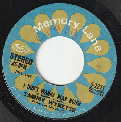 TAMMY WYNETTE I DON'T WANNA PLAY HOUSE US ISSUE NICE COPY