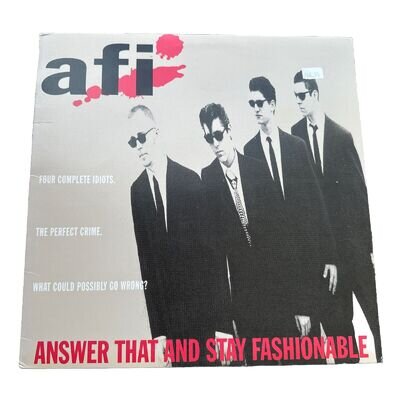 AFI - ANSWER THAT AND STAY FASHIONABLE. RARE 1st PRESS WR-1370 LIMITED RED VINYL