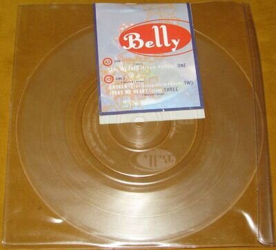 BELLY Seal My Fate ORIG 1st UK 4AD 1995 LTD ED CLEAR VINYL PIC COVER 45" EX