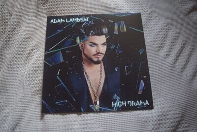 ADAM LAMBERT - HIGH DRAMA LP CLEAR VINYL + SIGNED PRINT AS NEW UNPLAYED