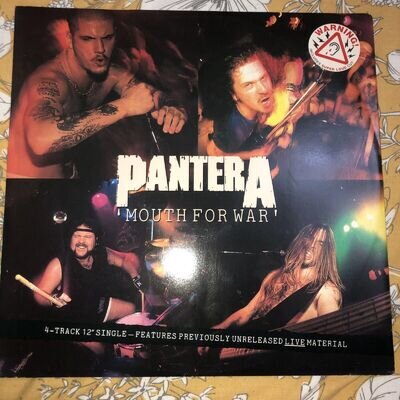 Pantera - Mouth For War SUPER LOUD Vinyl 12" Single 1992. ATCO A5845T