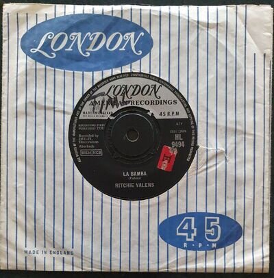 RITCHIE VALENS - La Bamba/Ooh My Head - London - HL 9494 - VG