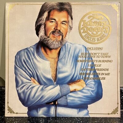 The Kenny Rogers Singles Album 1978 UK 12" vinyl LP Best of Greatest Hits EX/EX