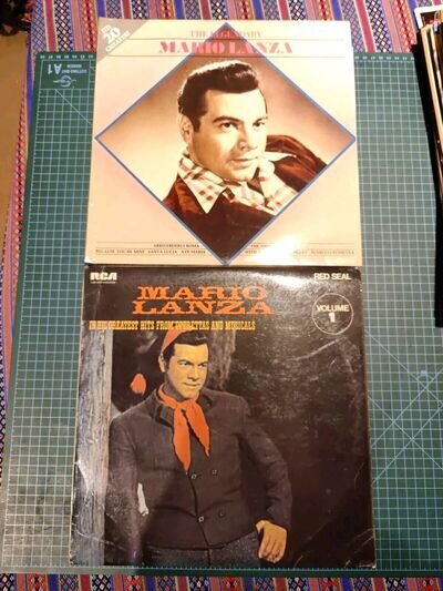 2 X Vintage Vinyl LP Records MARIO LANZA