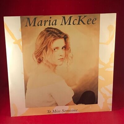 MARIA McKEE To Miss Someone -1990 UK 3-track 12" Vinyl single. Geffen Records