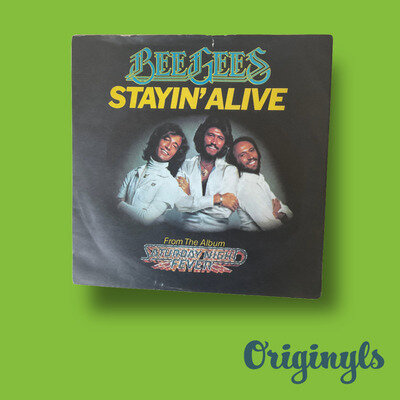 Bee Gees Stayin Alive from Saturday Night Fever 1977 RSO 7" Vinyl Single