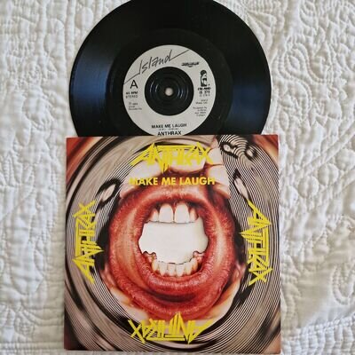 Anthrax Make Me Laugh 1988 7” Vinyl Single Record IS379