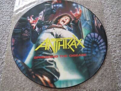 ANTHRAX -SPREADING THE DISEASE- AWESOME RARE LP VINYL MISPRESSED ONE OF A KIND