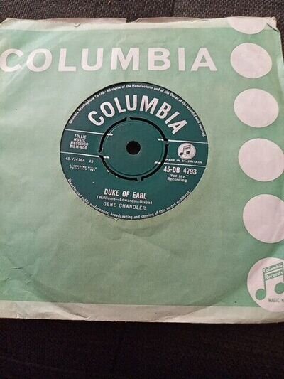 GENE CHANDLER DUKE OF EARL COLUMBIA 1961 IN EX CONDITION