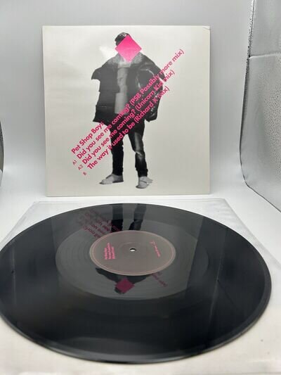 pet shop boys did you see me coming 12”ps. vinyl