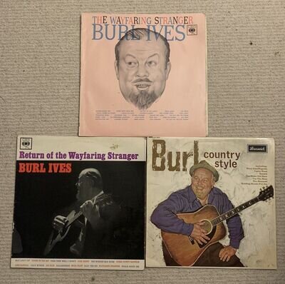 3 X burl ives vinyl lp, 12’’