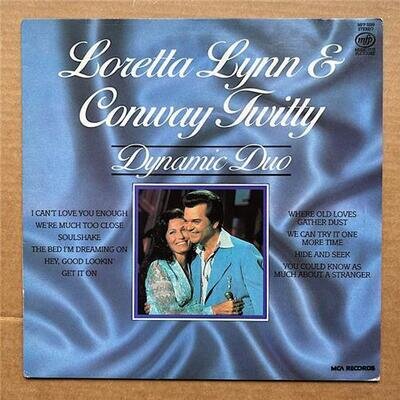 LORETTA LYNN/CONWAY TWITTY DYNAMIC DUO LP 1983 issue of 1977 album -nice copy UK