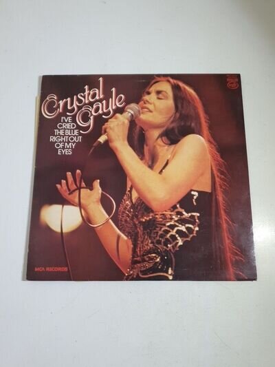 Vintage CRYSTAL GAYLE "I've Cried The Blue Right Out Of My Eyes"Vinyl LP Record