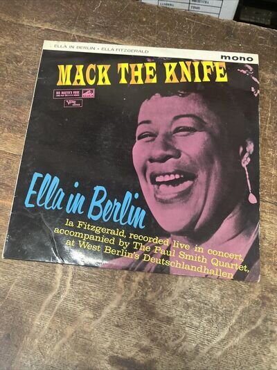 Ella Fitzgerald 12” Vinyl Album Jazz Mack The Knife Ella In Berlin Live 1960 X