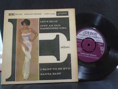 EARTHA KITT E.P " REVISITED " Or. UK LONDON EX+ COND.IN Or.PIC SL.