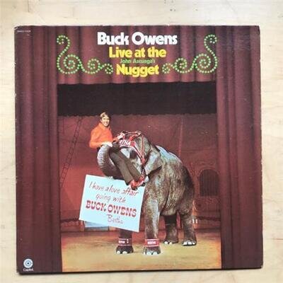 BUCK OWENS LIVE AT THE NUGGET LP 1972 IN G/FOLD COVER - NICE COPY USA