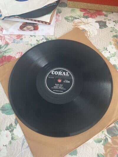 BUDDY HOLLY "PEGGY SUE/EVERYDAY" 10" 78 RECORD.