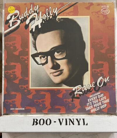 Buddy Holly – Rave On (MFP50176) 1975 Lp Vinyl Record EX - EX CONDITION