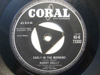 Buddy Holly – Early In The Morning 1958 7” Coral Q 72333