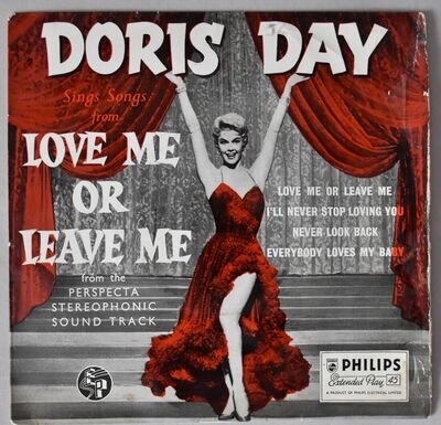 Doris Day - Songs from Love me or leave me, vinyl EP, PT, EX