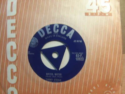 Tommy Steele – Water Water 1957 7” Decca F 10923