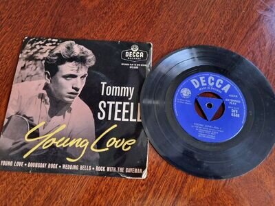 TOMMY STEELE vinyl EP " YOUNG LOVE" With The Steelmen SIXTIES POP