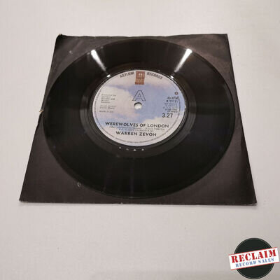 warren zevon werewolves of london 7" vinyl record very good condition