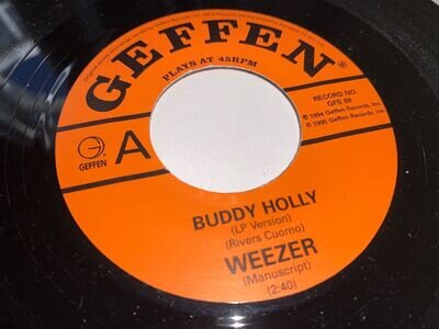 Weezer - Buddy Holly - Rare UK 7" 1995 Record Vinyl