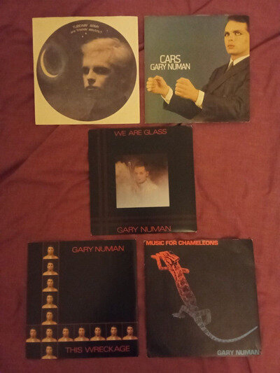 Gary Numan Job Lot (5 x 7" singles) in picture sleeves