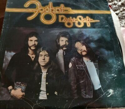 Foghat " Night Shift " LP (1976)Bearsville K55511 UK PRESSING VG+VINYL