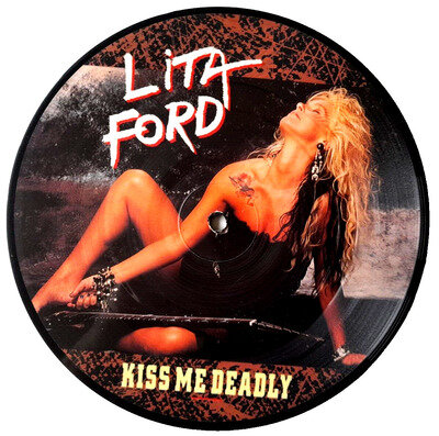 NM/NM Lita Ford Kiss Me Deadly 7" VINYL 45 PICTURE DISC RCA 1988 The Runaways