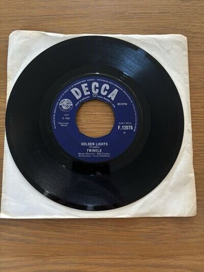 Twinkle 7” Vinyl Rare Golden lights 1965