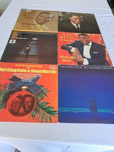 vinyl records lp job lot - 6 Nat King Cole Albums - Please Read Full Description