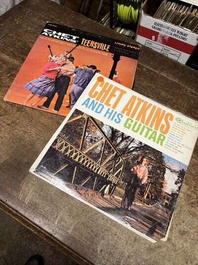 Chet Atkins 2x 12” VINYL ALBUMS Teensville & With His Guitar US Origs 1960s