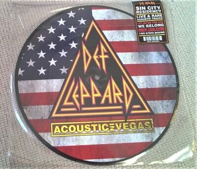 DEF LEPPARD ACOUSTIC IN VEGAS LTD EDITION 10" PICTURE DISC SINGLE NEW - FREEPOST