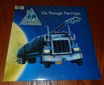 DEF LEPPARD 1979 VERTIGO SPECESHIP VINYL LP ON THROUGH THE NIGHT VG /VG+ / INNER