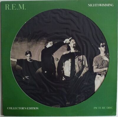 RARE~R.E.M. NIGHTSWIMMING~1993 WB UK PICTURE DISC 12"~ALTERNATIVE ROCK~SUPERB