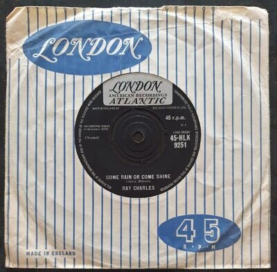 RAY CHARLES - Come Rain or Come Shine - London - HLK 9251 - NM