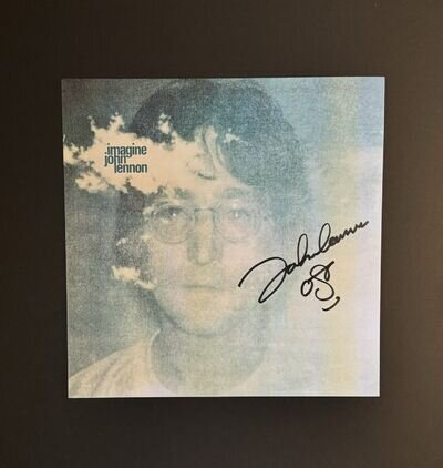 John Lennon Imagine Autographed LP Cover