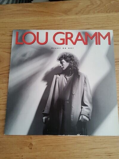 Lou Gramm Ready Or Not German Lp With Inner 1a B2 Pressing With Inner Foreigner