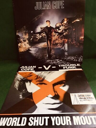 JULIAN COPE Saint Julian 1ST UK PRESS ILPS 9861 Vinyl LP & Black Inner + 12”