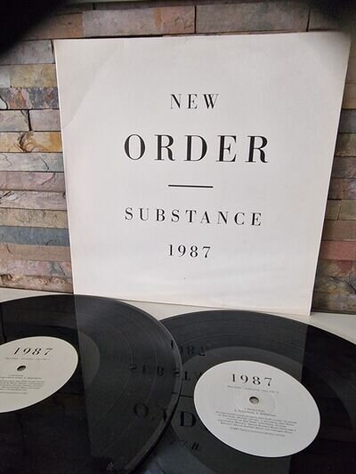 New Order Substance 1987 Double Vinyl LP Fact 200 ***PLEASE READ