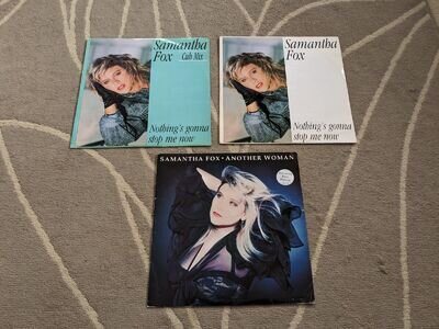 samantha fox nothings gonna stop me now & club mix & another wommen + poster