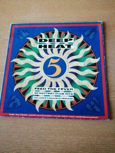 Deep Heat 5. Feed The Fever. Double Vinyl LP. 1990