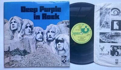 Deep Purple In Rock 1st Press SUPER RARE Earliest A1 B1 matrix Codes Ex+ Copy